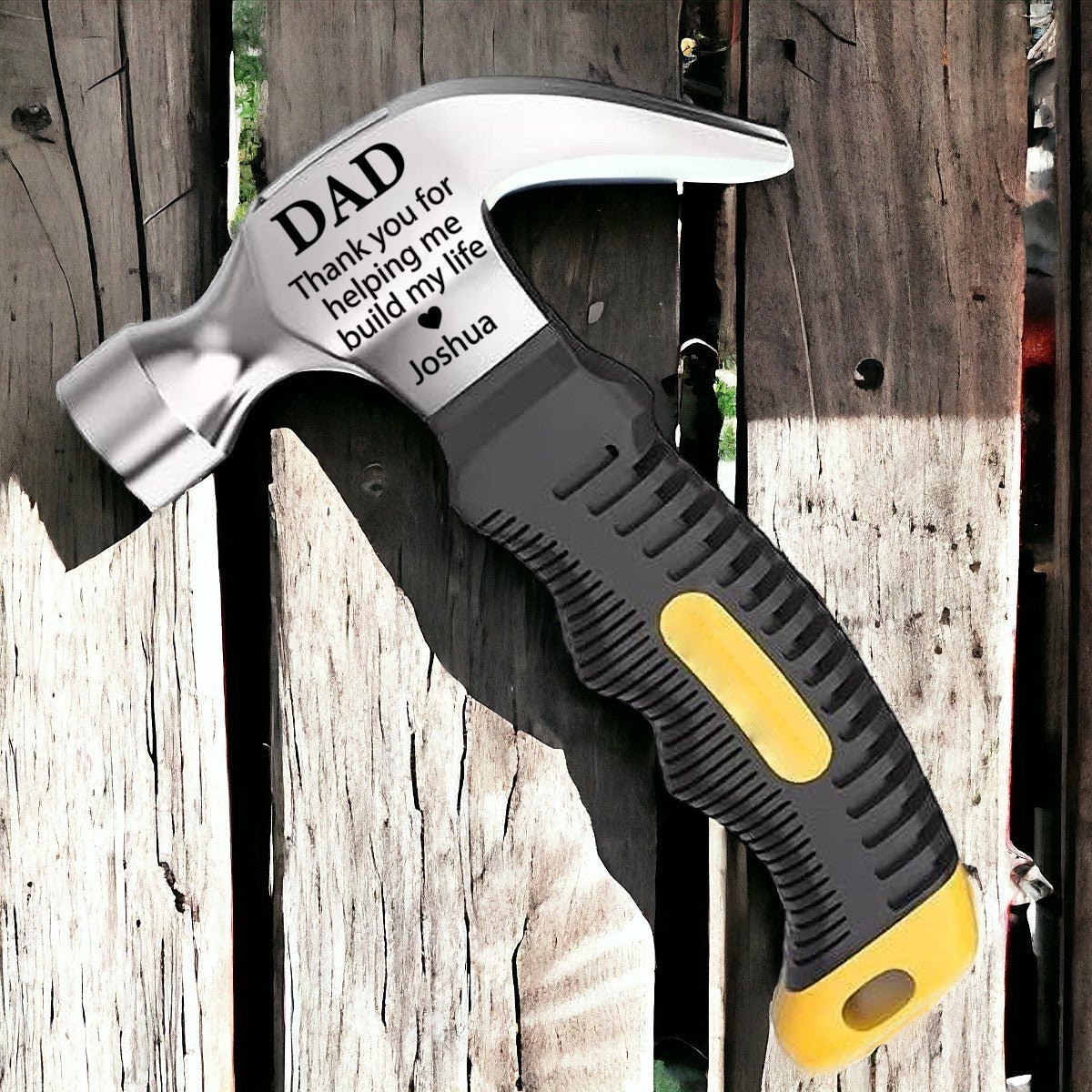 Thank You For Helping Me Build My Life - Custom Hammer Gift For Dad - UniqueThoughtful