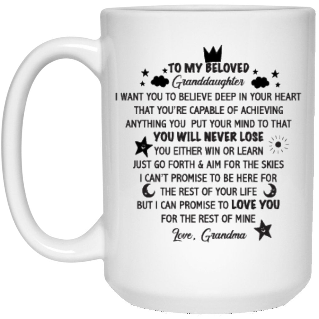 "To My Beloved Grandaughter" Coffee Mug - UniqueThoughtful