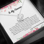 To My Fiancee - love Knot Necklace - UniqueThoughtful
