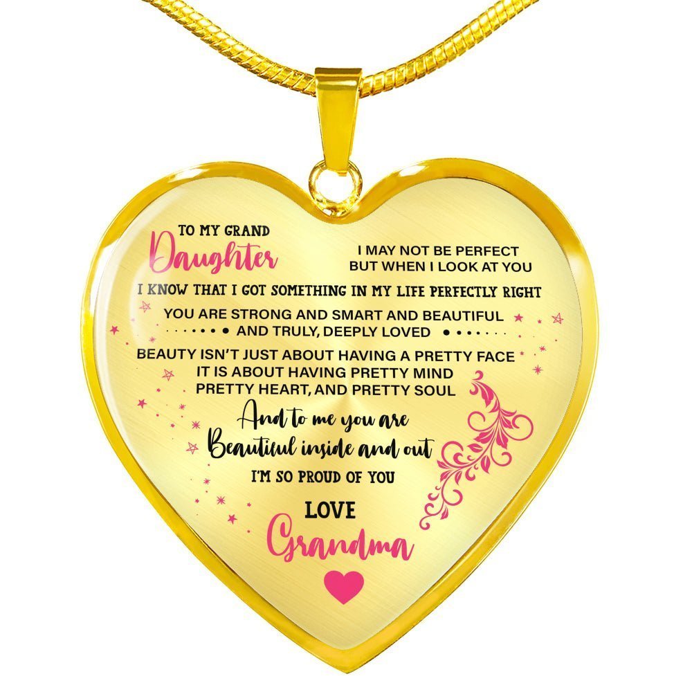 To My Granddaughter Necklace - UniqueThoughtful