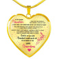 To My Granddaughter Necklace - UniqueThoughtful