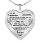 To My Granddaughter Premium Necklace - UniqueThoughtful