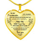 To My Granddaughter Premium Necklace - UniqueThoughtful
