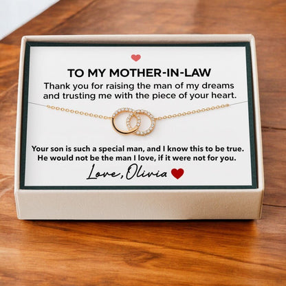 To My Mother - in - Law – Sentimental Necklace Mother's Day Gift from Daughter - in - Law - UniqueThoughtful