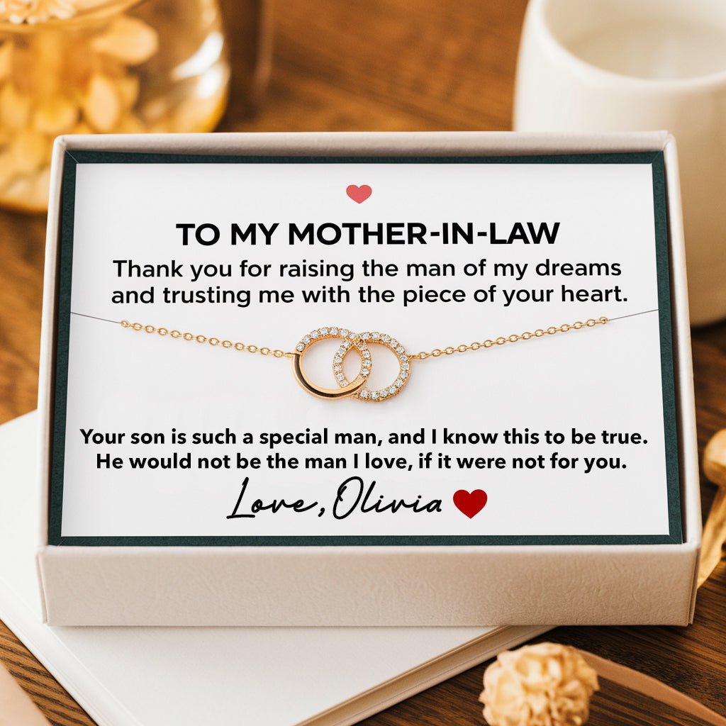 To My Mother - in - Law – Sentimental Necklace Mother's Day Gift from Daughter - in - Law - UniqueThoughtful