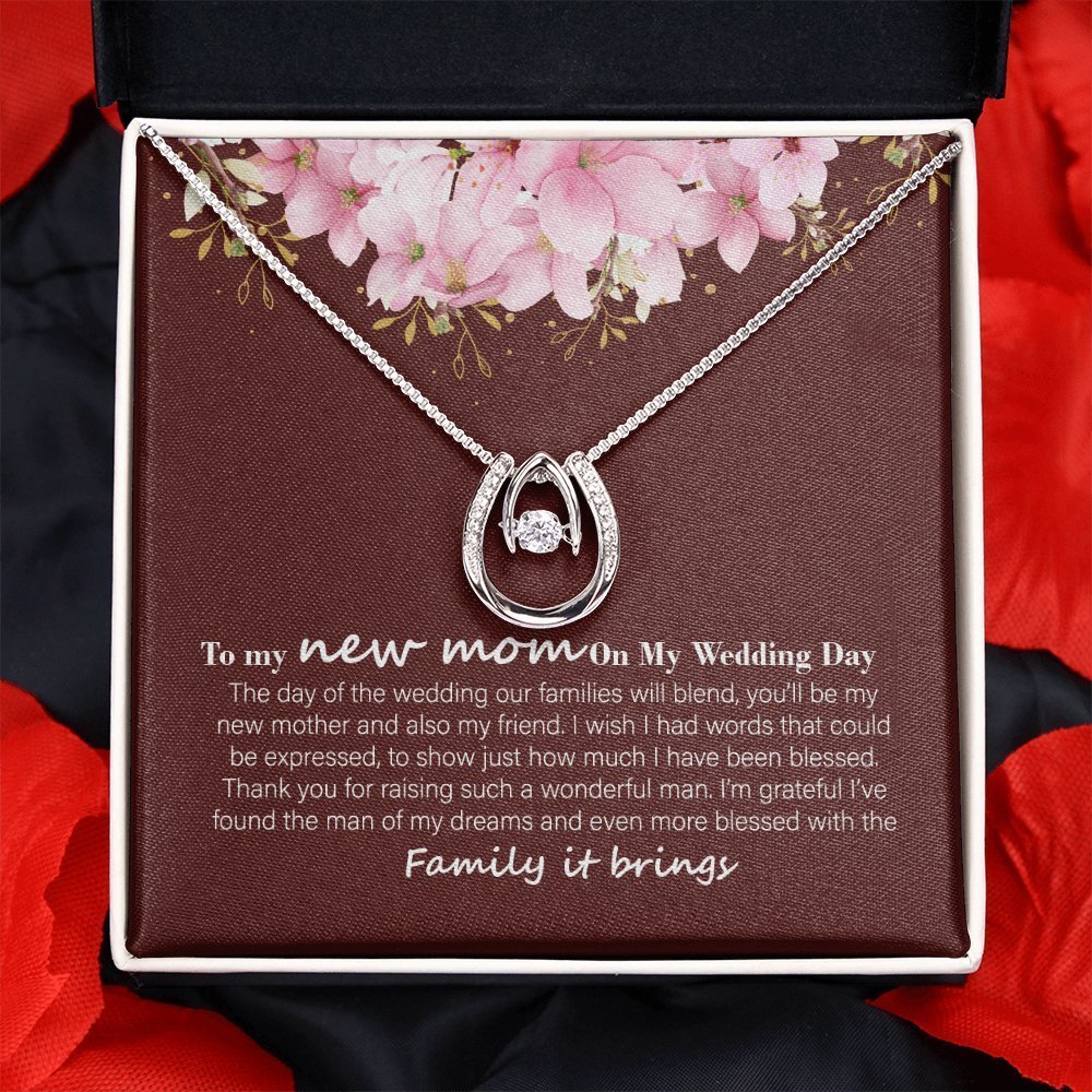 To My New Mom Necklace | Beautiful Gift for Mother - in - Law - UniqueThoughtful