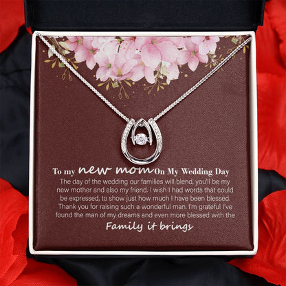 To My New Mom Necklace | Beautiful Gift for Mother - in - Law - Uniquethoughtful