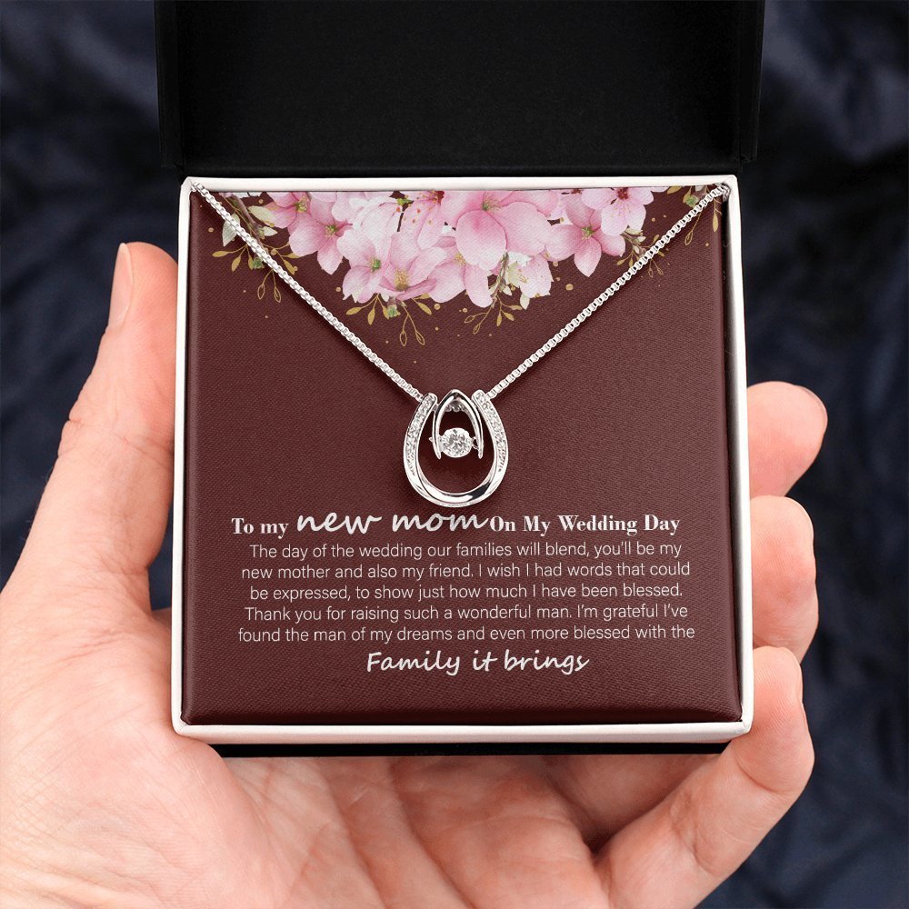 To My New Mom Necklace | Beautiful Gift for Mother - in - Law - UniqueThoughtful
