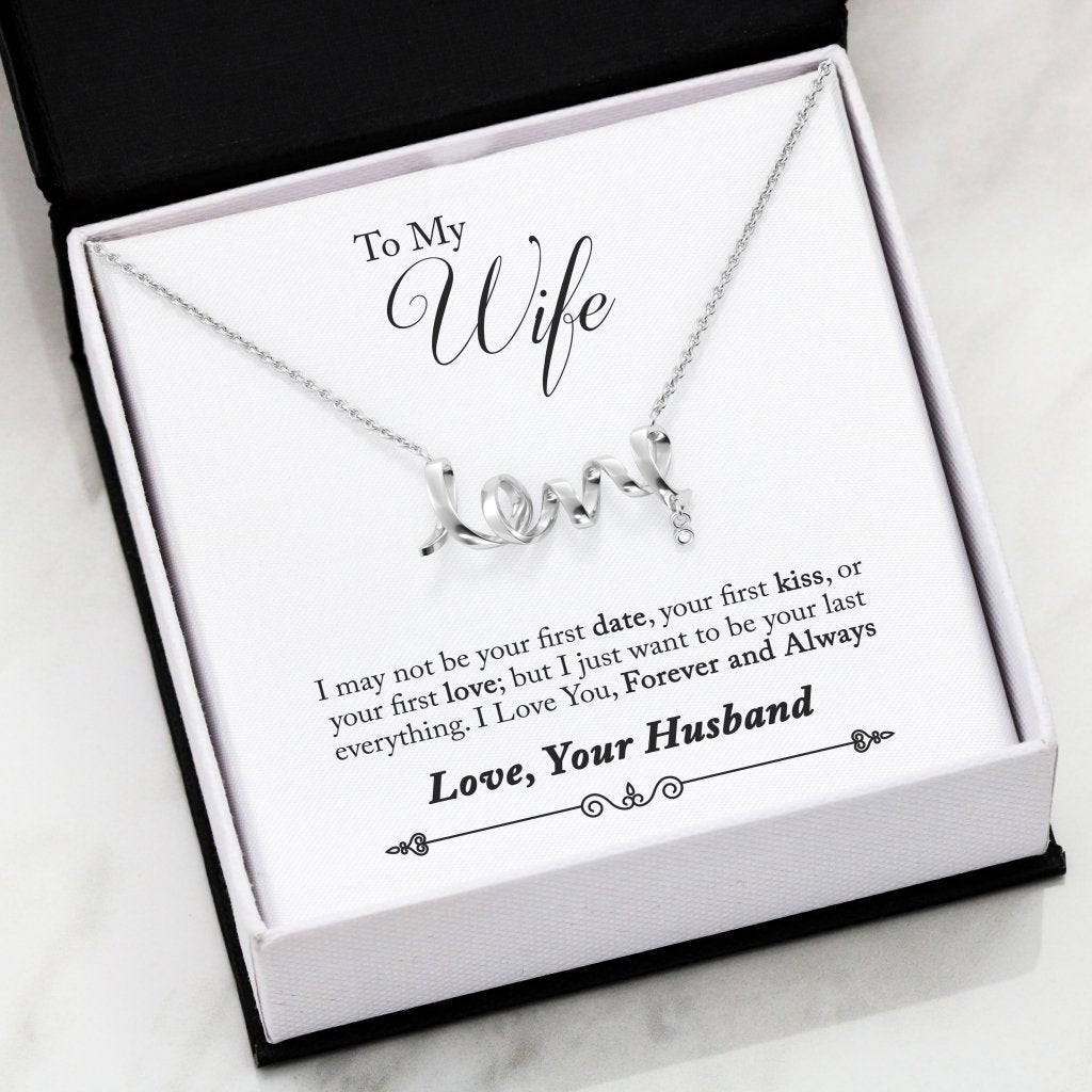 To my Wife Necklace - Uniquethoughtful