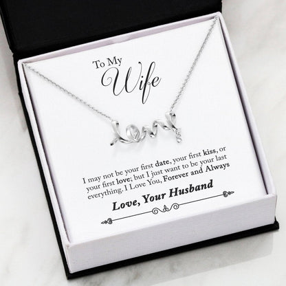 To my Wife Necklace - Uniquethoughtful