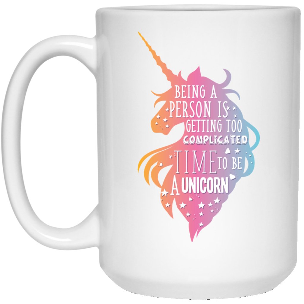Unicorn Print Coffee Mug - UniqueThoughtful