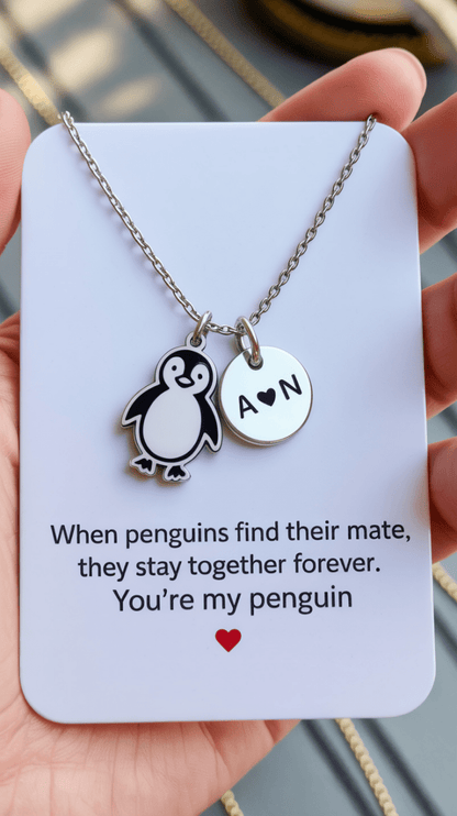 You Are My Penguin Custom Necklace - Meaningful Gift - UniqueThoughtful