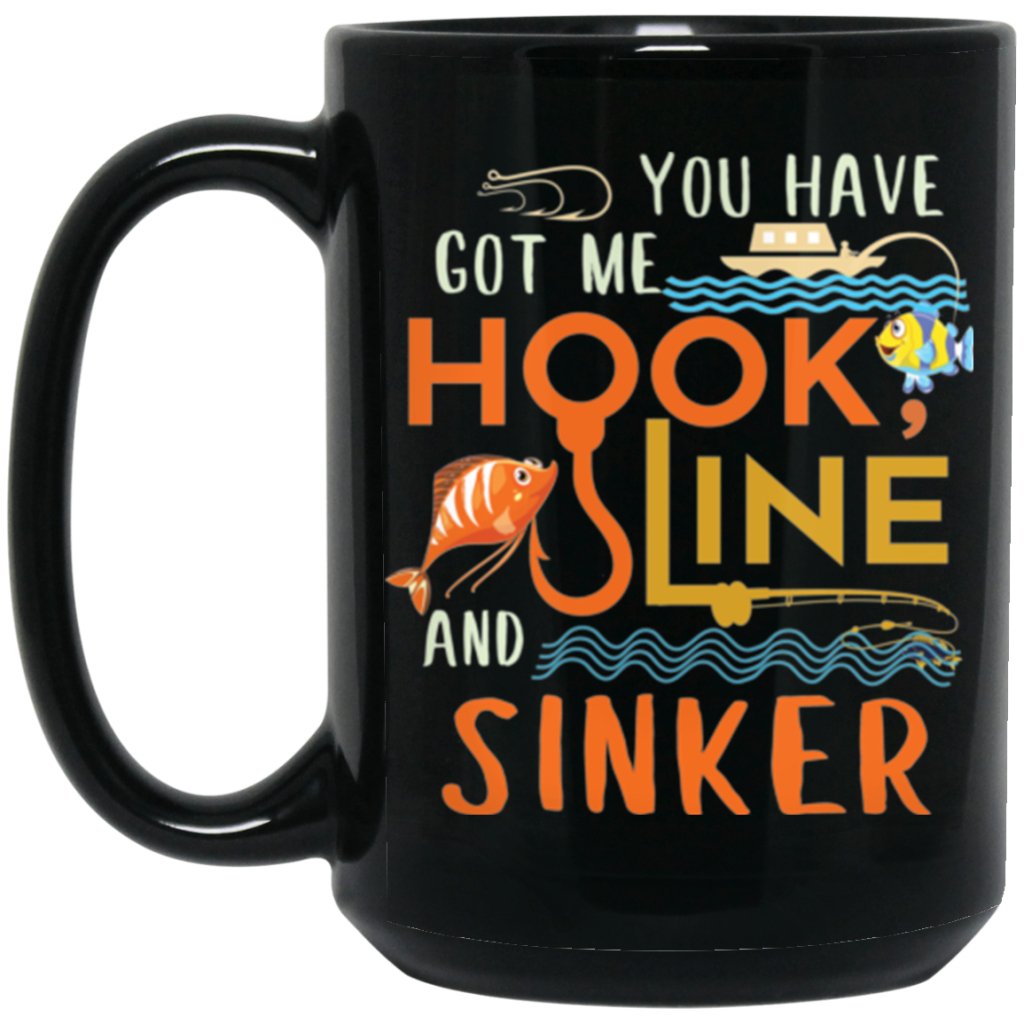 "You Have Got Me Hook Line & Sinker" Coffee Mug - Uniquethoughtful