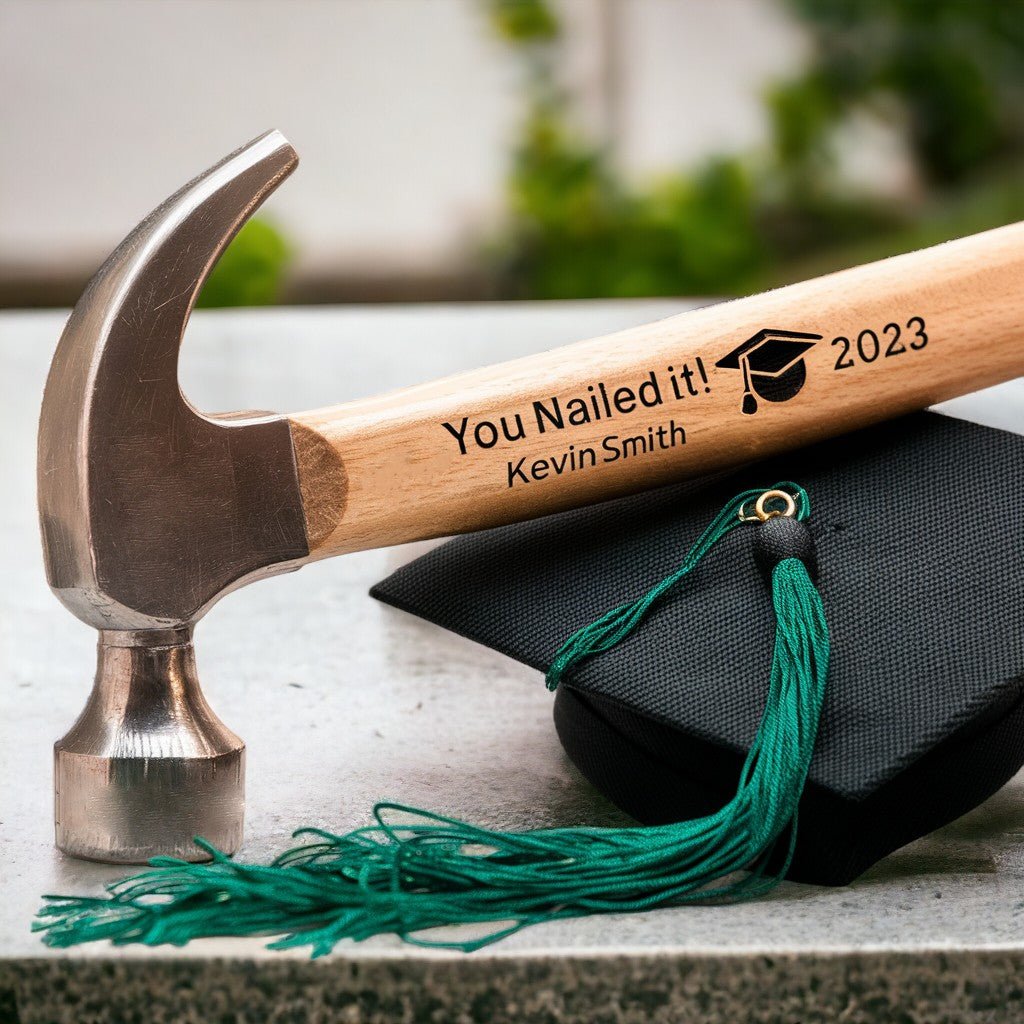 You Nailed It Custom Name Hammer Graduation Gift - Uniquethoughtful