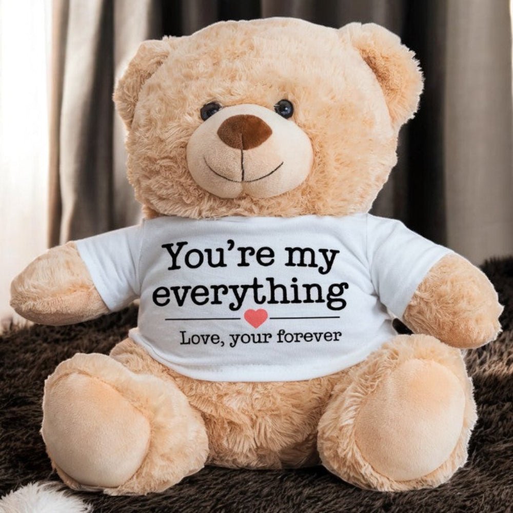 You're My Everything - Plush Teddy Bear Valentine's Gift - UniqueThoughtful