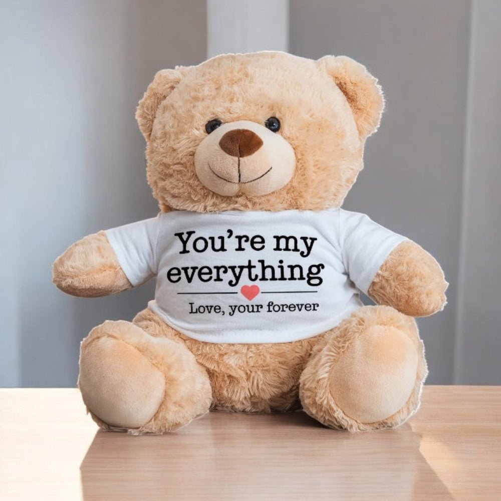 You're My Everything - Plush Teddy Bear Valentine's Gift - UniqueThoughtful