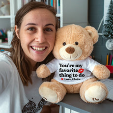You're My Favorite Thing To Do - Custom Bear Christmas Gift - UniqueThoughtful