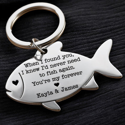 You're My Forever Fish keychain - Valentine's Gift - UniqueThoughtful