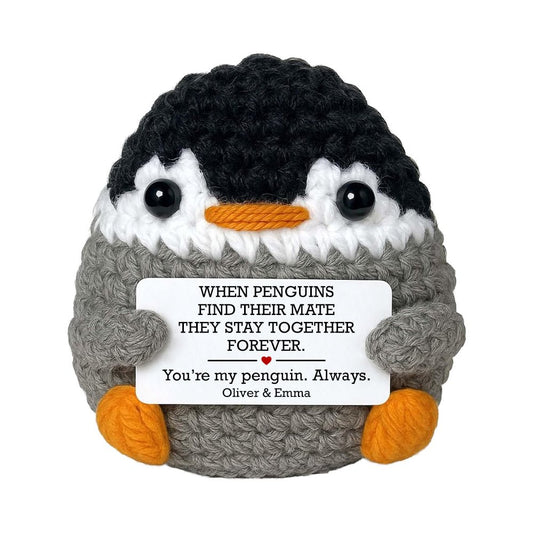 You're My Penguin Always - Custom Crochet Valentine's Gift - UniqueThoughtful