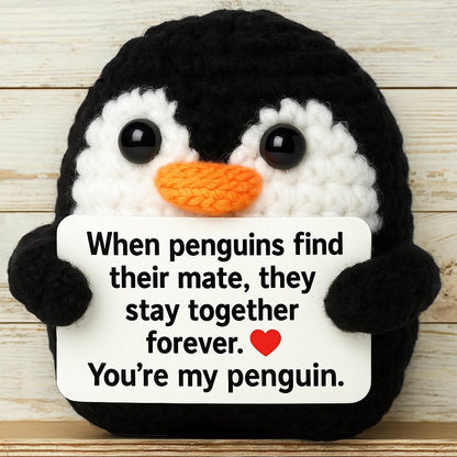 You're My Penguin - Crochet Anniversary Gift - UniqueThoughtful