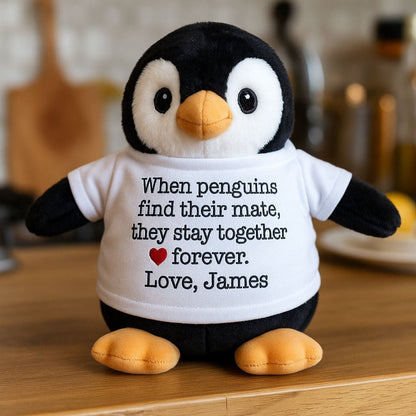 You're My Penguin Plush - Custom Christmas Gift - UniqueThoughtful