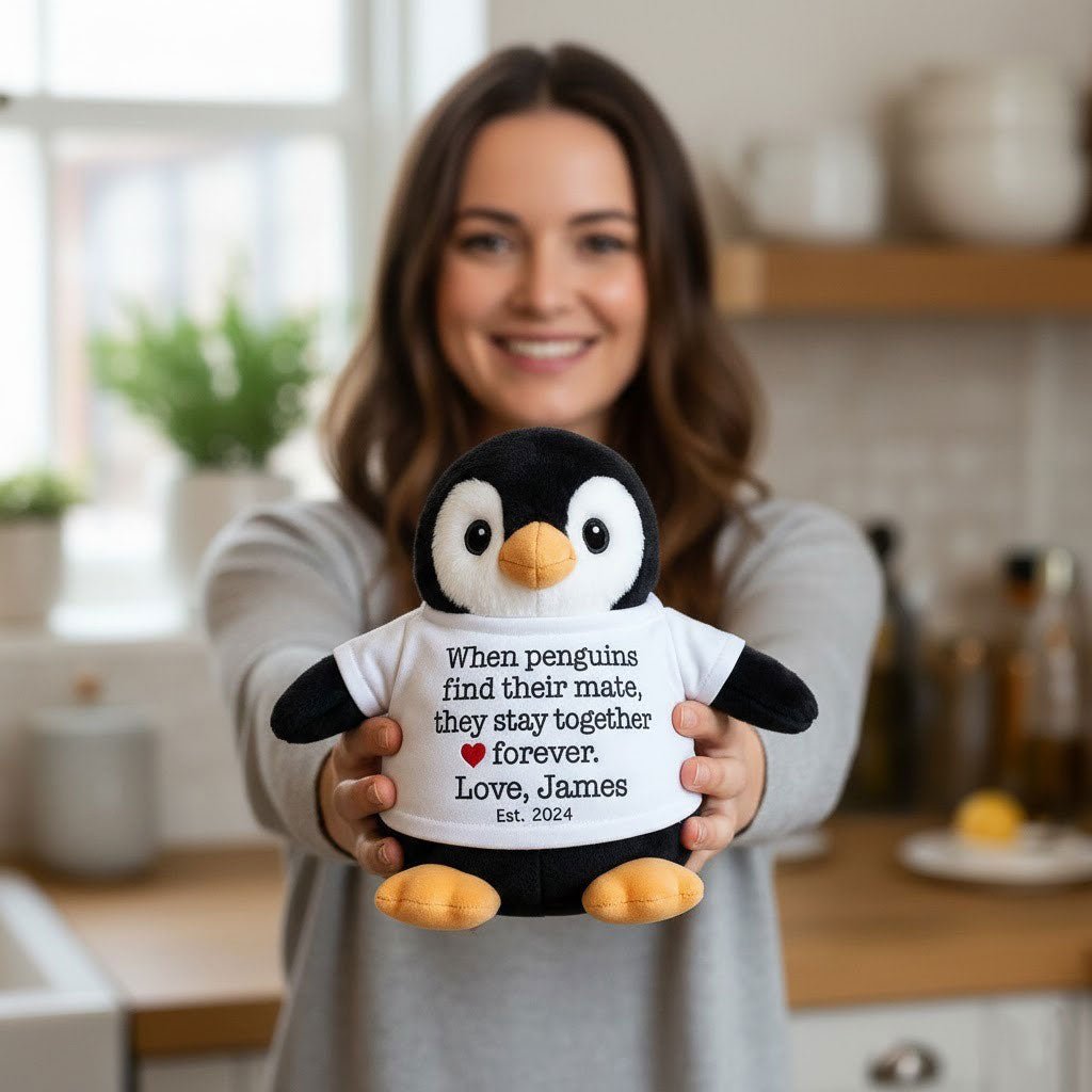 You're My Penguin Plush - Custom Christmas Gift - UniqueThoughtful
