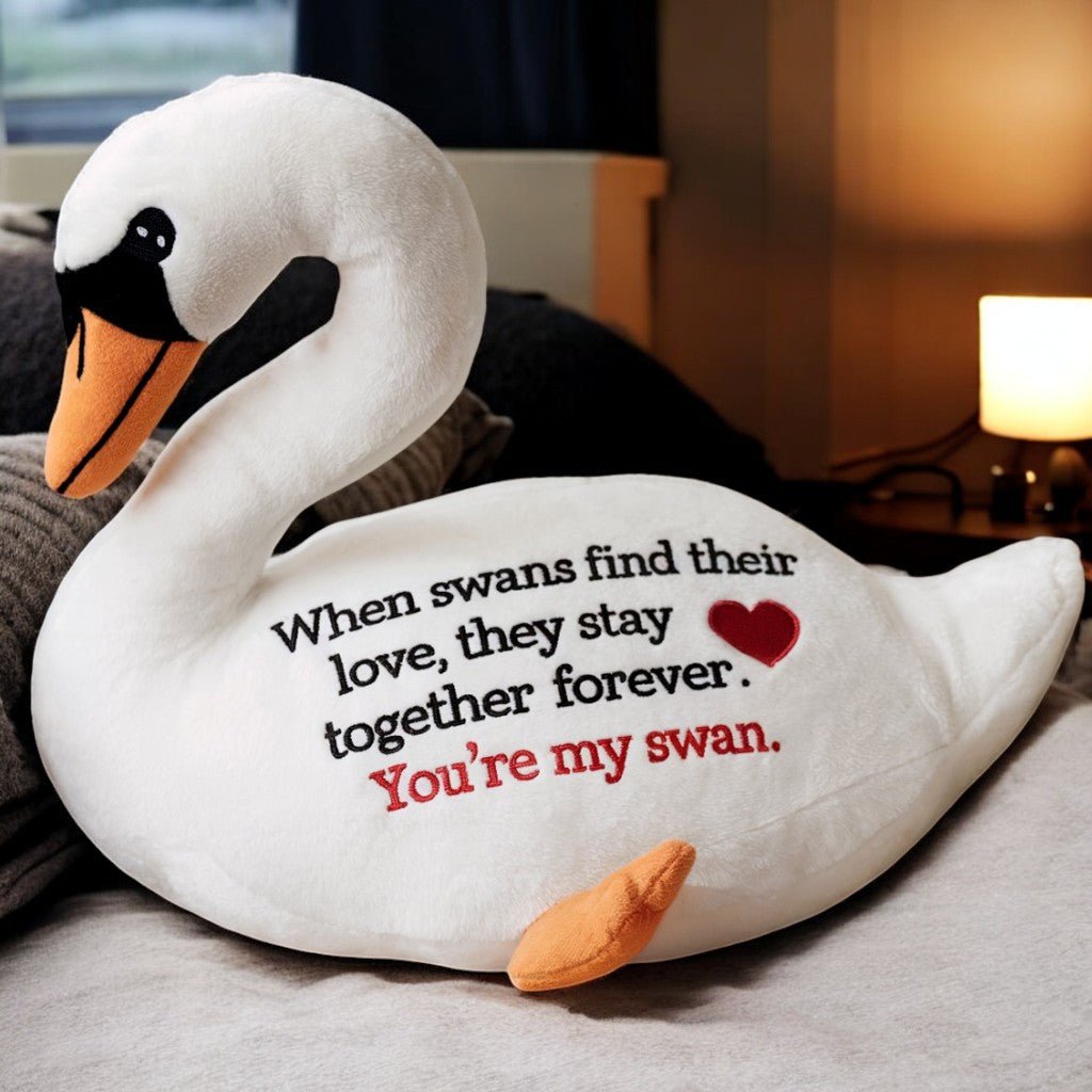 You're My Swan Plush - Valentine's Gift - UniqueThoughtful