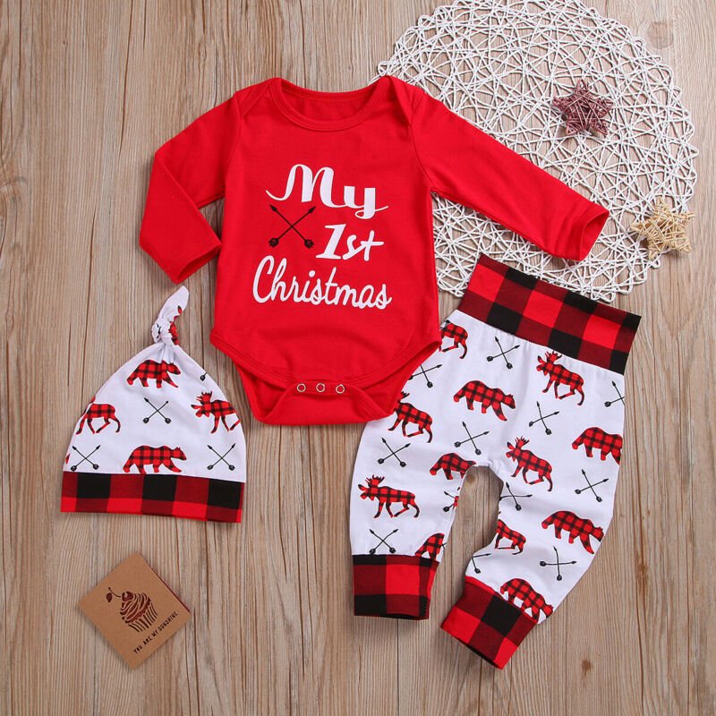 Baby's 1st Christmas Cute outfit - UniqueThoughtful