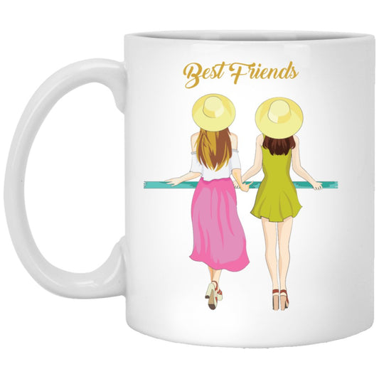 Best Friends Girls Coffee mug - UniqueThoughtful