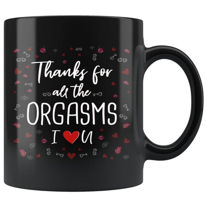 Funny Thank you Black Coffee Mug- Best Valentine's Day Gift - UniqueThoughtful
