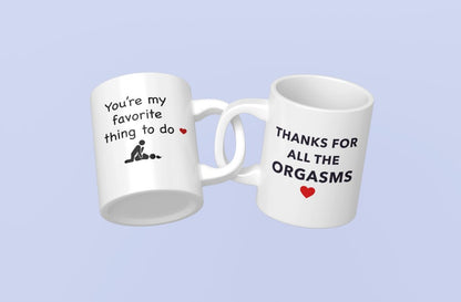 Funny Valentine Couple Coffee Mugs - UniqueThoughtful