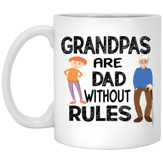 Grandpa White Mug - UniqueThoughtful