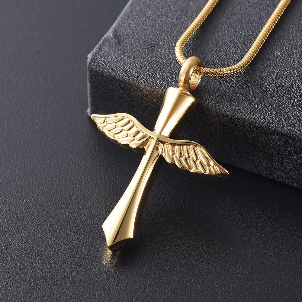 Guardian Angel Memorial Urn Necklace - UniqueThoughtful