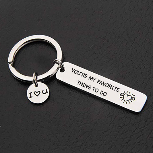 Heart Shaped - You're my favorite keychain - UniqueThoughtful