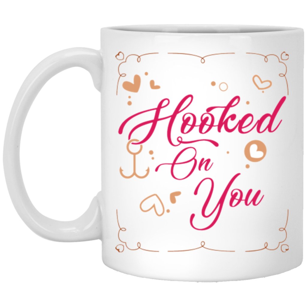 "Hooked On You" Coffee Mug for Couples - UniqueThoughtful