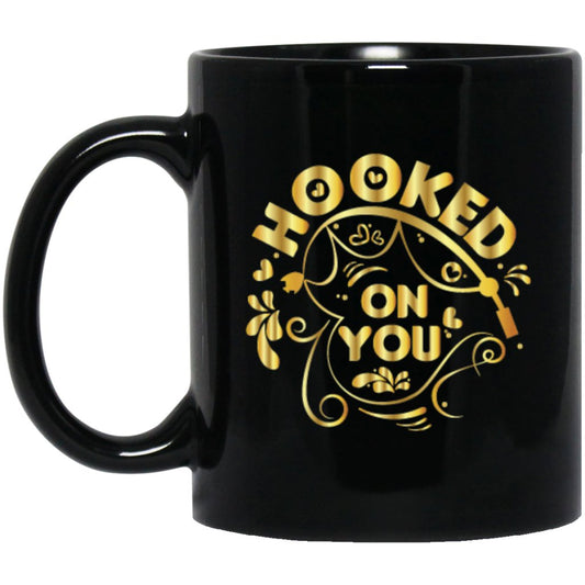 "Hooked On You" Coffee mug (Golden) - UniqueThoughtful