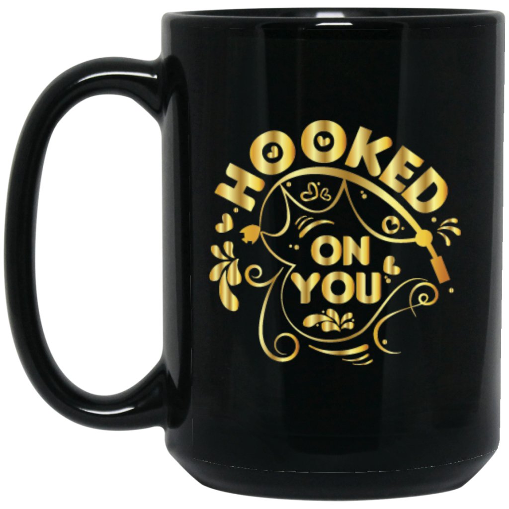 "Hooked On You" Coffee mug (Golden) - UniqueThoughtful