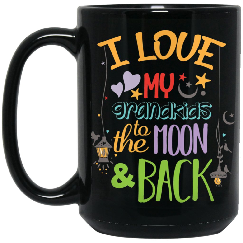 'I love my grand kids to the moon & back' Coffee Mug - UniqueThoughtful