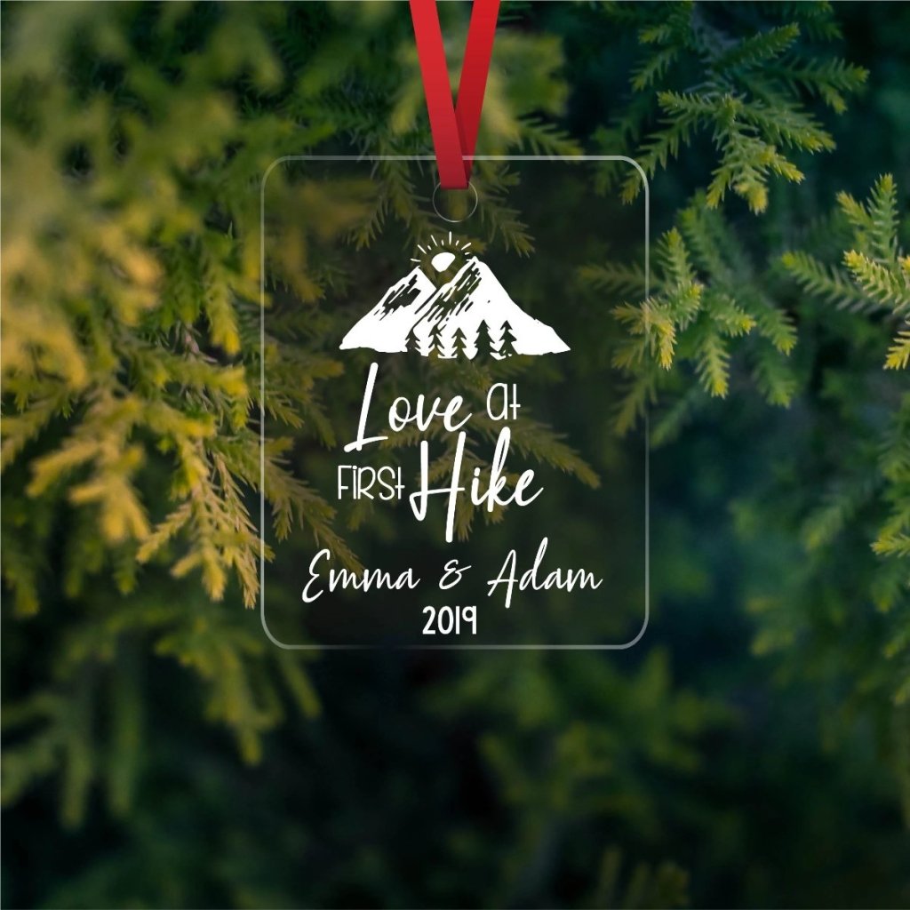 Love at first hike - Personalized Ornament - UniqueThoughtful