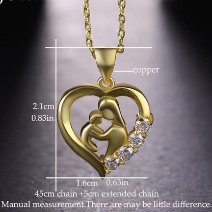 Mom and Baby Necklace For Mother's Day Gift - UniqueThoughtful