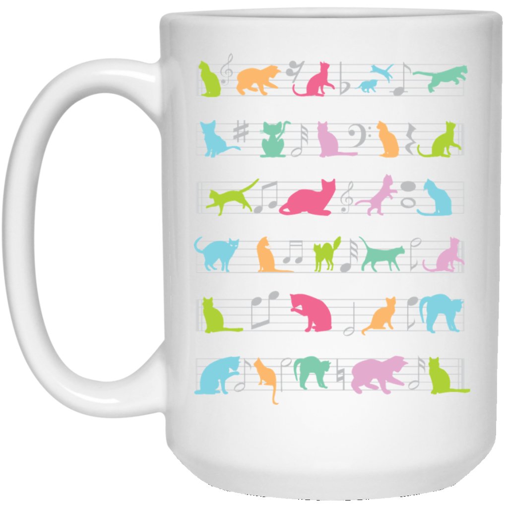 "Musical Cats" Coffee Mug - UniqueThoughtful
