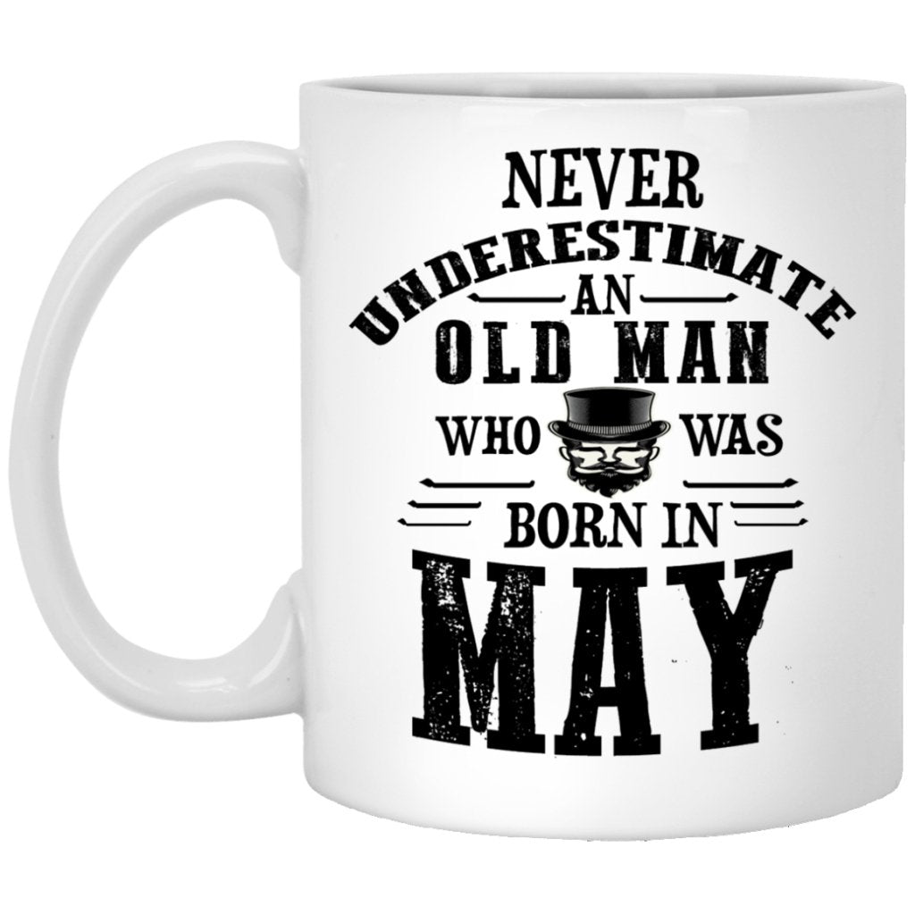 "Never Underestimate an Old Lady Who Was Born In........" Coffee Mug - UniqueThoughtful