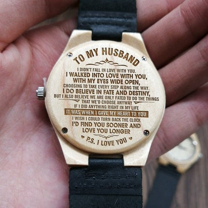 Personalized Engraved Wooden Watch - UniqueThoughtful
