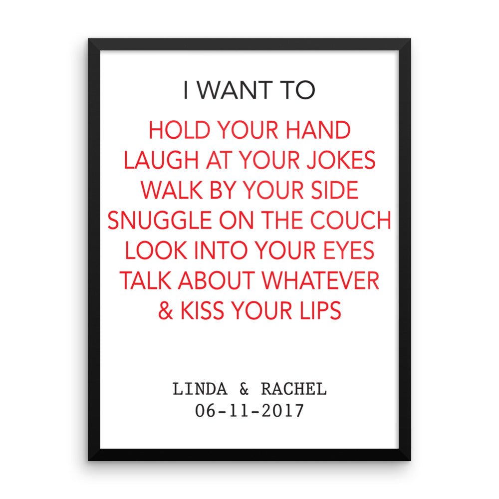 Personalized Framed poster - UniqueThoughtful