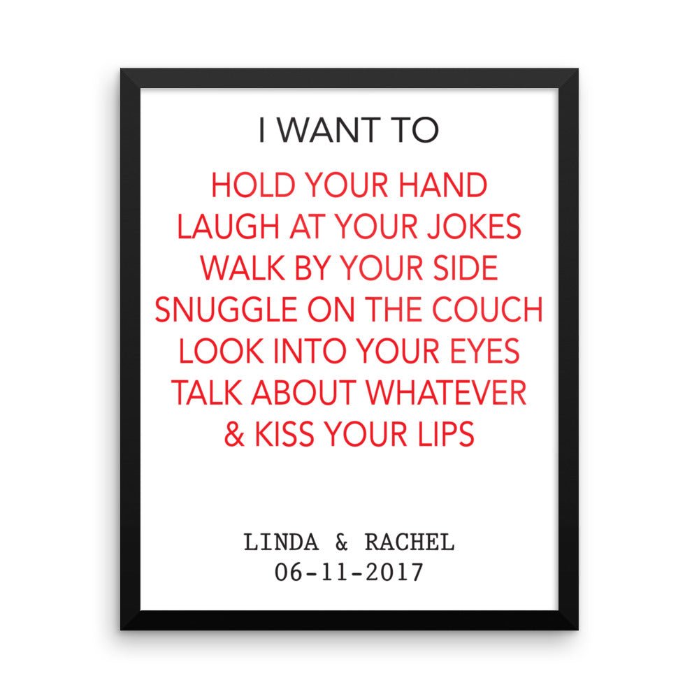 Personalized Framed poster - UniqueThoughtful