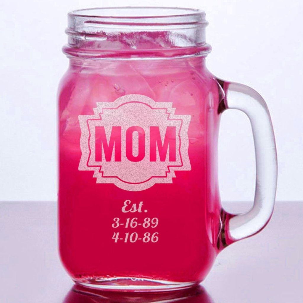 Personalized Mason Jar For MOM - UniqueThoughtful