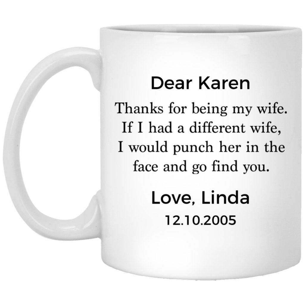 PERSONALIZED WIFEY MUG WITH NAME & DATE - UniqueThoughtful