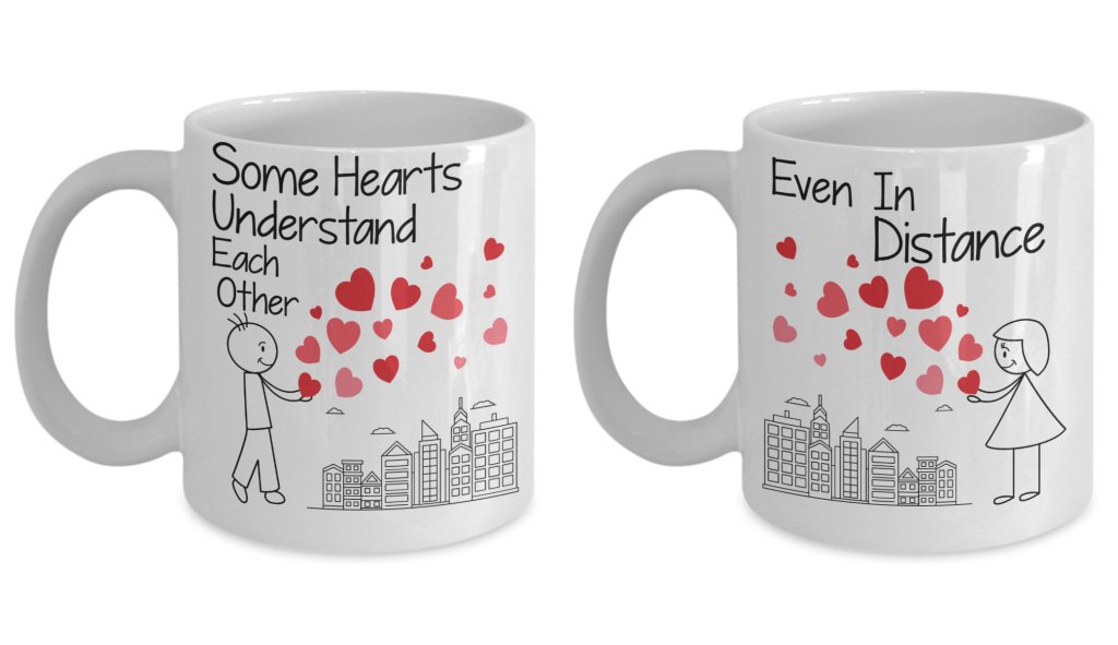 Some Hearts Understand Each Other Even In Distance Couple Mug - UniqueThoughtful