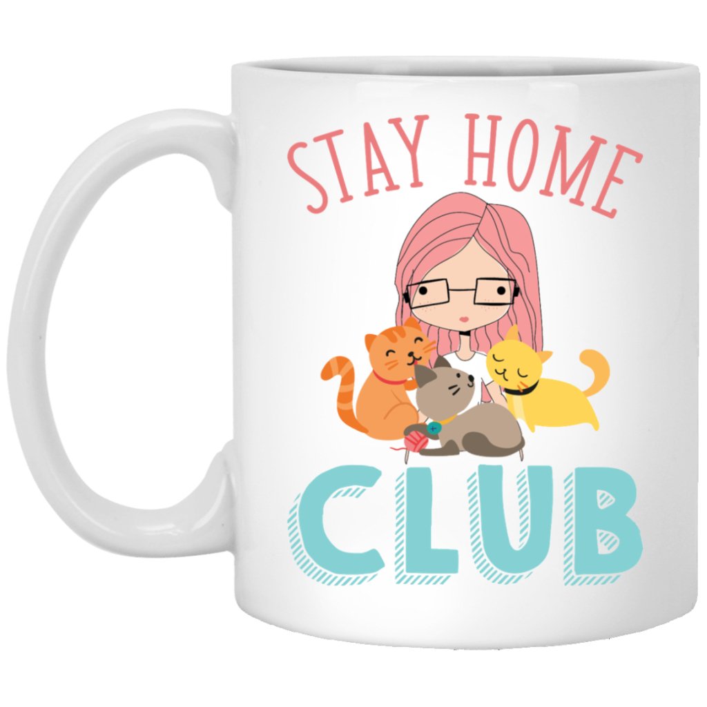 "Stay Home Club" Coffee Mug - UniqueThoughtful