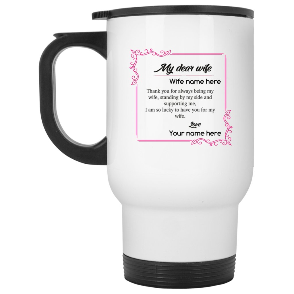 Thanks For Being My Wife - Personalized Mug - UniqueThoughtful